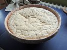 le mélange expansé après 4 à 5 heures de fermentation