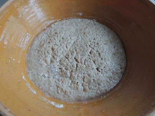 ajout de 500 ml d'eau salée (20/25 gr de gros sel non raffiné) ajout de 500 ml d'eau salée (20/25 gr de gros sel non raffiné)